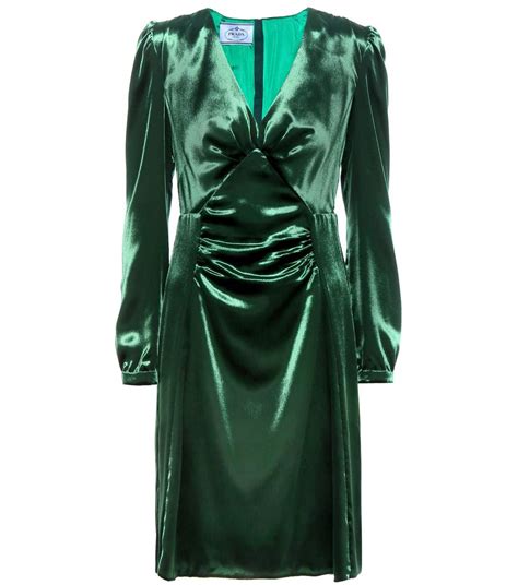 prada green dress|More.